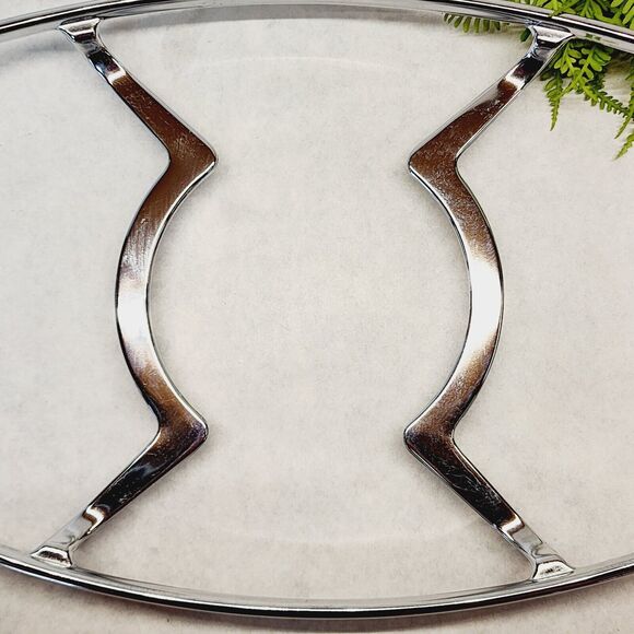 Vintage Corning Ware Chrome Metal Large Casserole Rack Hot Pad Trivet P-10-M-1 - Picture 3 of 9
